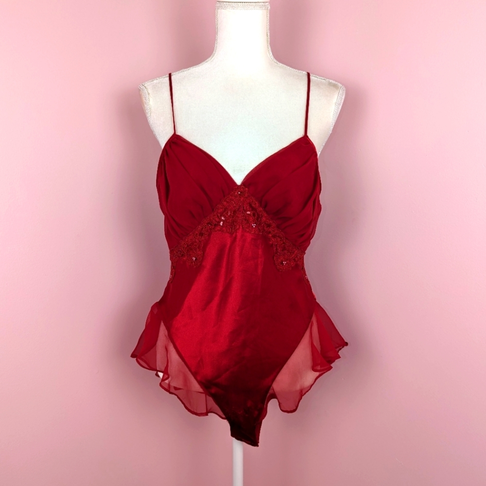 Vintage Victoria's secret red teddy